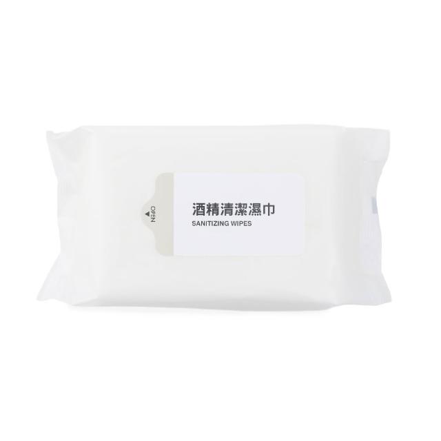 【MUJI 無印良品】酒精清潔濕巾/60張 60張入/單張尺寸:200×140mm(±5%)