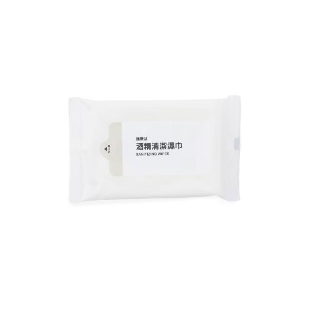 【MUJI 無印良品】酒精清潔濕巾.攜帶型/10張.3入組 單包10張、3包入/單張尺寸:200×150mm(±5%)