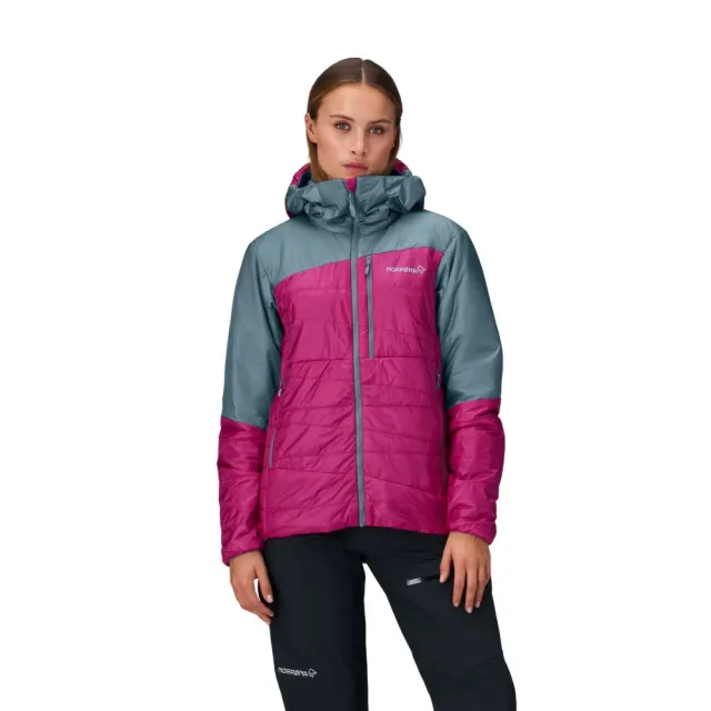 【NORRONA】falketind thermo40 連帽外套 女款 紫紅色