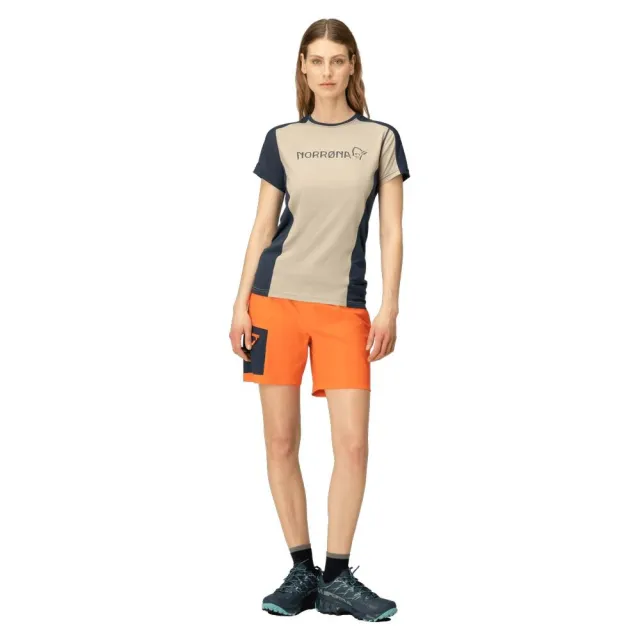 【NORRONA】falketind equaliser merino 羊毛短袖圓領上衣 女款 羊絨灰