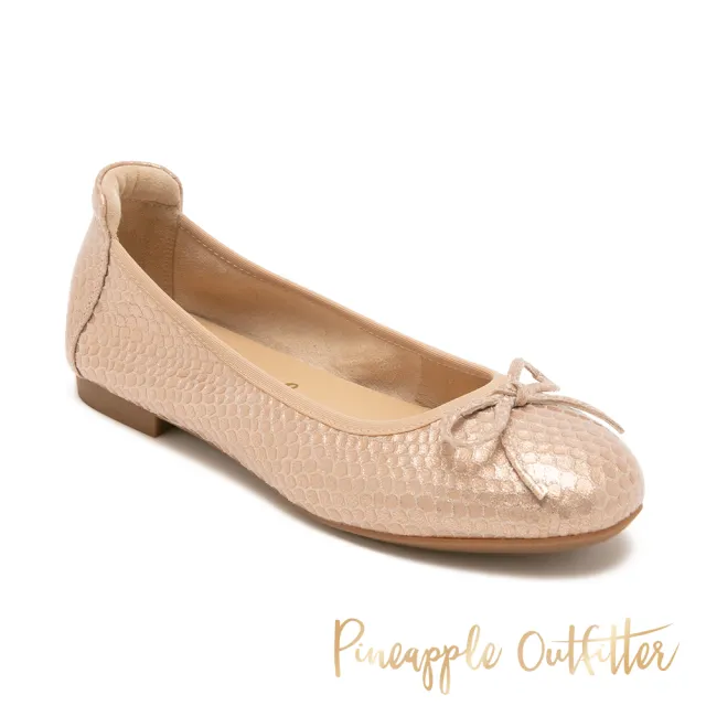 【Pineapple Outfitter】可愛蝴蝶結平底百搭娃娃鞋DEA(黑色)