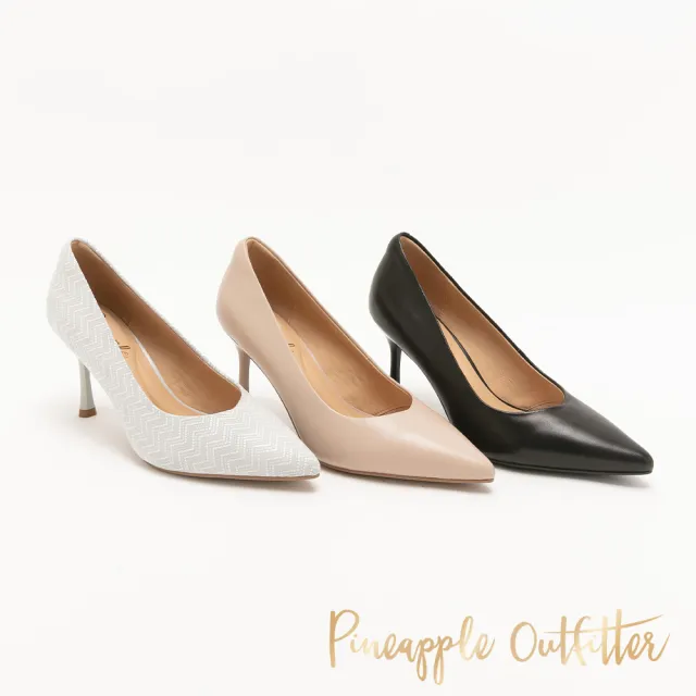 【Pineapple Outfitter】百搭不退流行羊皮高跟鞋PRANEE-1(粉色)