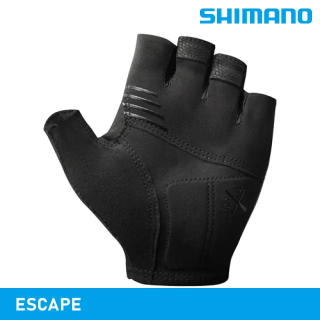 【SHIMANO】ESCAPE 自行車手套 黑色(露指手套 城市綠洲)