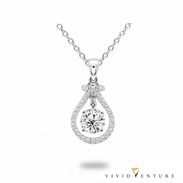 【Vividventure 亞帝芬奇】99狂購限定 鉑金 GIA 50分 DVVS2 3EX 八心八箭 天然鑽石 真鑽 項鍊 幸福代表