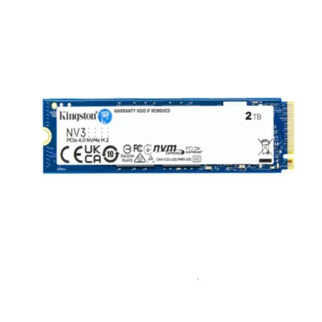 【Kingston 金士頓】2000G NV3 M.2 2280 NVMe SSD Up to 6000 MB/s(SNV3S/2000G)2TB