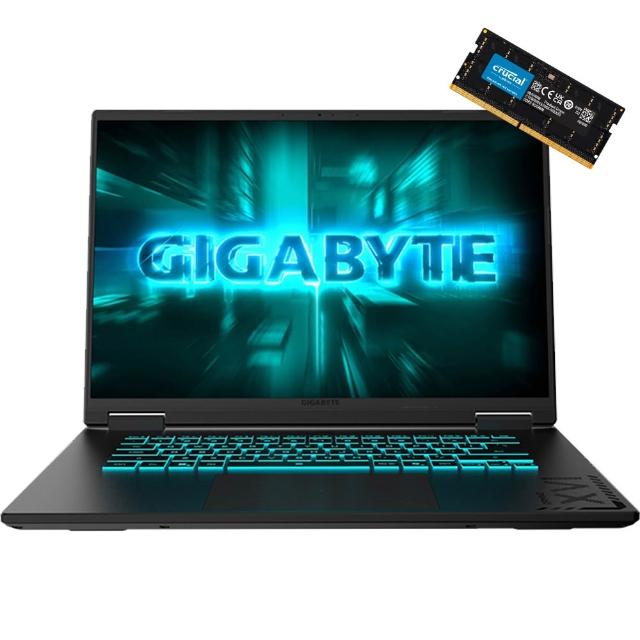 升級32G組★【GIGABYTE 技嘉】16吋i7-13620H RTX5060 電競筆電(A16 CVHI3TW894SH/16G/1TB/W11/WUXGA)