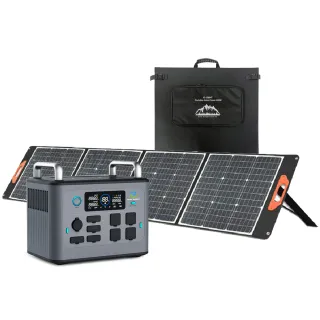 PILOT ENERGY XT1500 可攜式行動電源+JC-LIGHT 200W摺疊太陽能充電器