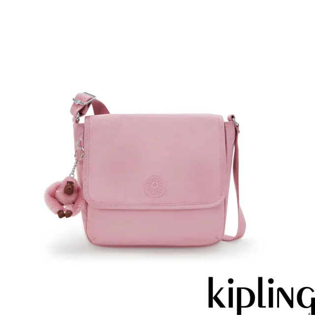 【KIPLING】輕柔粉輕巧簡約側背包-TAMSIN B