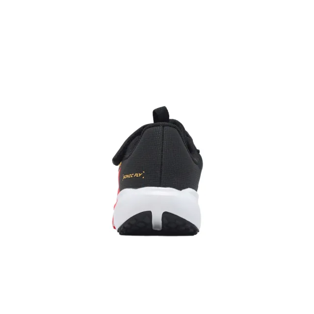 【NIKE 耐吉】慢跑鞋 Sonic Fly PS 中童 黑 橘紅 運動鞋 魔鬼氈(FZ0016-005)