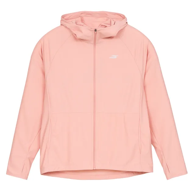【SKECHERS】女拉鍊連帽外套(SP126U017-001T)