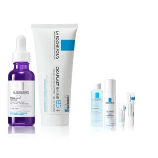 【理膚寶水】淡斑抗敏雙入組★最強淡斑科技MELA B3 淡斑淨亮精華30ml+B5+全面修復霜100ml(美白)