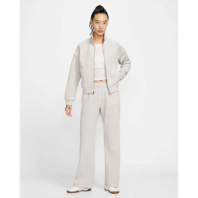【NIKE 耐吉】休閒外套 女 AS W NSW NK WR POLY KNIT JKT 運動 休閒 復古 白 (HJ0976072)