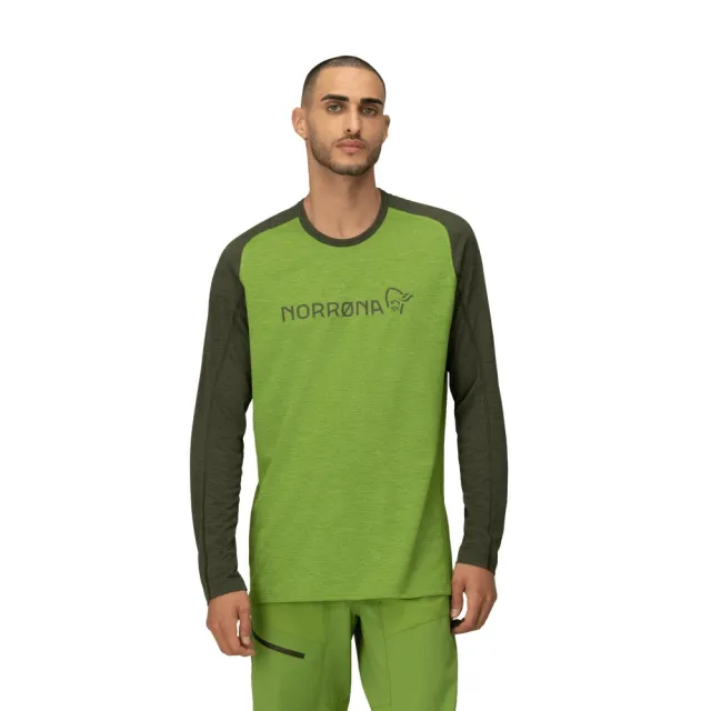 【NORRONA】fjora equaliser lightweight 長袖圓領上衣 男款 綠