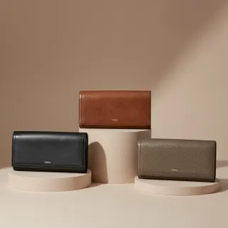 【FOSSIL】Logan 三折真皮拉鍊RFID防盜長夾 出國必備 (多款可選)