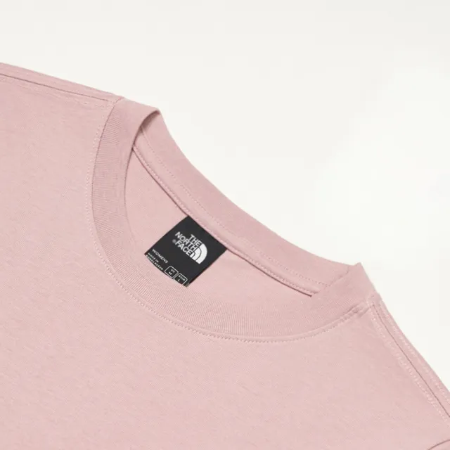【The North Face】TNF 休閒 短袖上衣 W TNF ESSENTIAL FOUNDATION REGULAR SS TE 女 粉 (NF0A8GWF0SO)