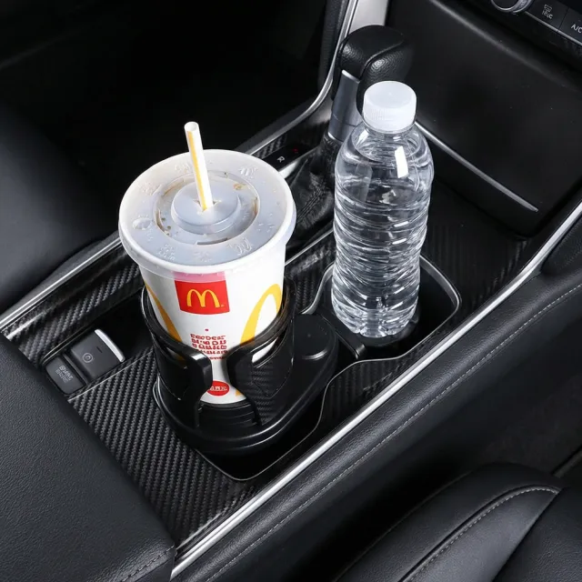 【車選家】車用旋轉伸縮雙杯架(泡麵架 車載杯架 飲料架 水杯架 保溫杯架 擴展杯架 炸雞桶 伸縮杯架 )