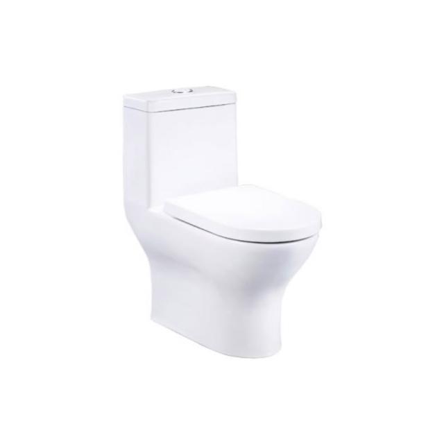 【CAESAR 凱撒衛浴】二段式省水單體馬桶/管距40(CF1454 基本安裝)