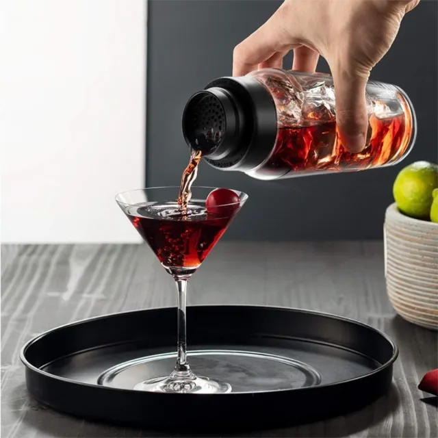 【茉家】曼哈頓玻璃手搖飲調酒杯(3入)