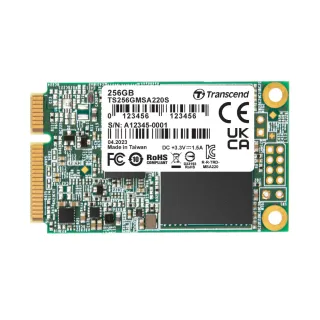 【Transcend 創見】MSA220S 256GB mSATA SATA Ⅲ SSD固態硬碟(TS256GMSA220S)