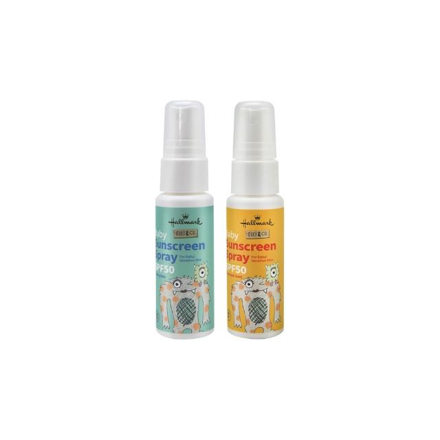 【Hallmark】怪獸派對 自然之萃怪獸寶寶防曬噴霧 30ml(嬰幼兒專用配方 保濕 防曬噴霧)