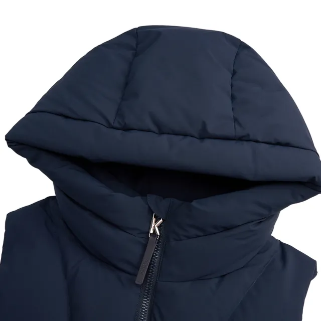 【K-SWISS】羽絨背心 W DOWN VEST 保暖背心 女款 深藍色 1912150-014