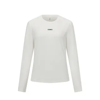 【K-SWISS】運動長袖 W SILKY TECH LS TEE 圓領 女款 米白色 1912109-115