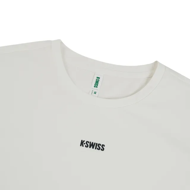 【K-SWISS】運動長袖 W SILKY TECH LS TEE 圓領 女款 米白色 1912109-115