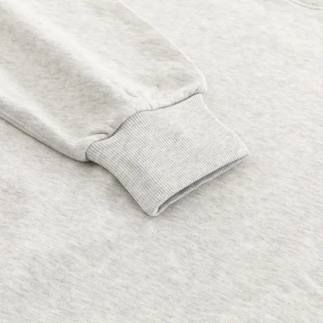 【GIORDANO 佐丹奴】女裝厚磅寬鬆顯瘦上衣 Two Mile Wear系列(16 花紗月光灰)