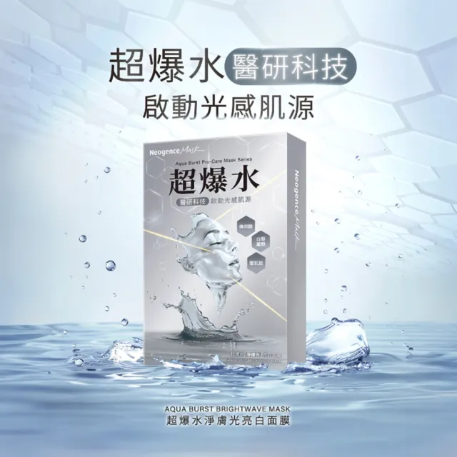 【Neogence 霓淨思】超爆水醫研面膜系列5片/盒(款式任選)