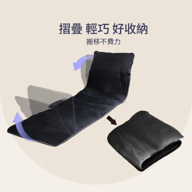 【MRF 健身大師】兩用型穴位震波按摩墊(按摩床墊/按摩椅墊)