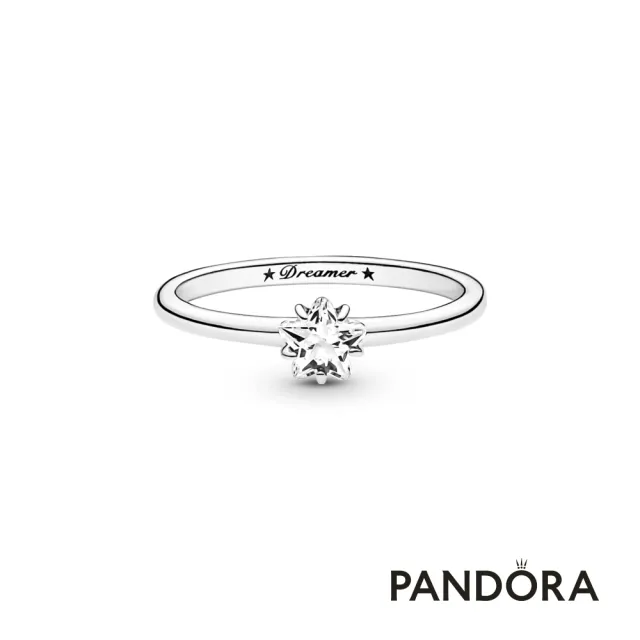 【Pandora 潘多拉】夜空星光單石戒指