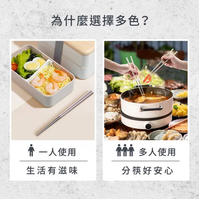 【mo select】享筷 台灣製316不鏽鋼防滑六角筷-5雙(mo選/筷子/匙筷/抗菌/餐具/抗菌餐具/316不鏽鋼)