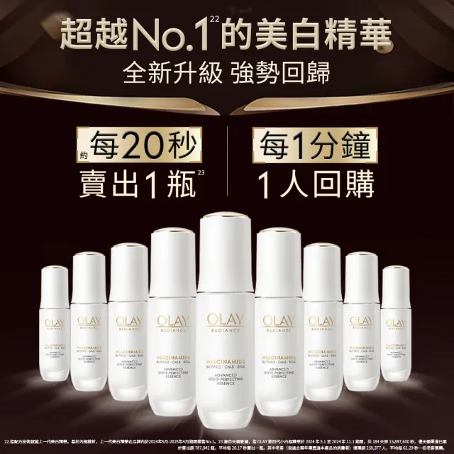 【OLAY 歐蕾】美白抗老保濕3步組(全效精華水光小白瓶+抗老精華水乳)