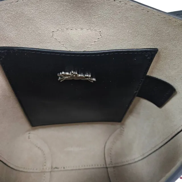 【LONGCHAMP】Le Roseau XS 竹節釦荔紋牛皮手提斜背包兩用包