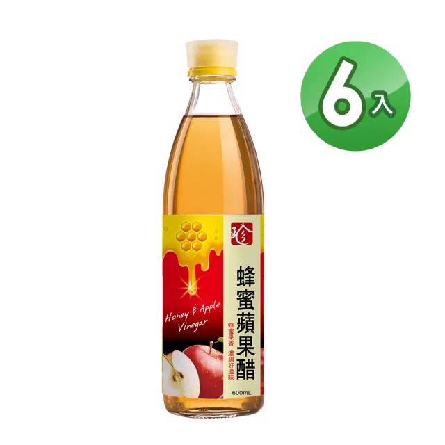 【百家珍】蜂蜜蘋果醋 600ml x6入