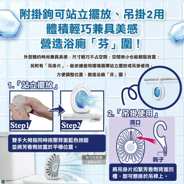 【Febreze】日本Febreze-淨味持香約8週擴香氛瓶浴室廁所消臭芳香劑7.3ml/盒(附掛鉤藝術開運宗教祭祀除穢氣
