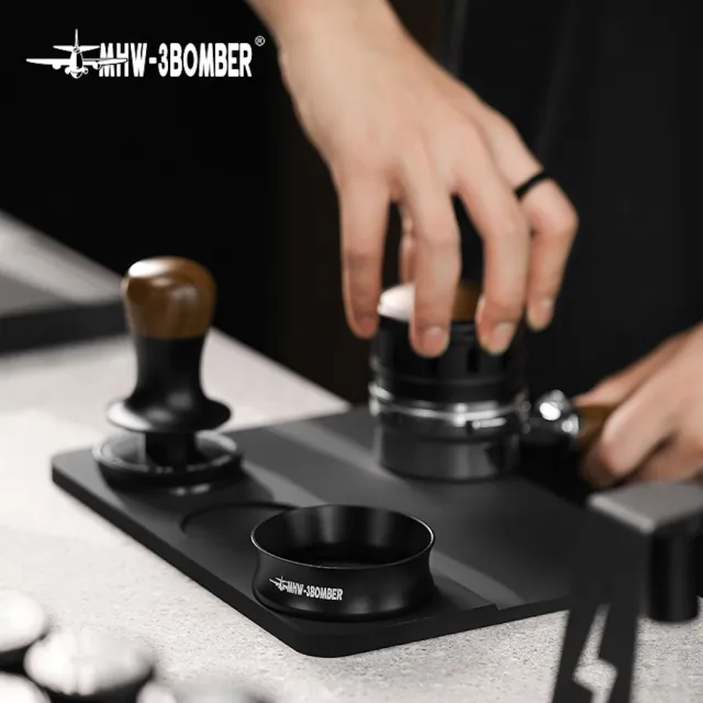 【MHW-3BOMBER】磁吸接粉環-黑色(咖啡接粉環 51/53/54/58mm 磁吸接粉器 防飛粉 布粉環)