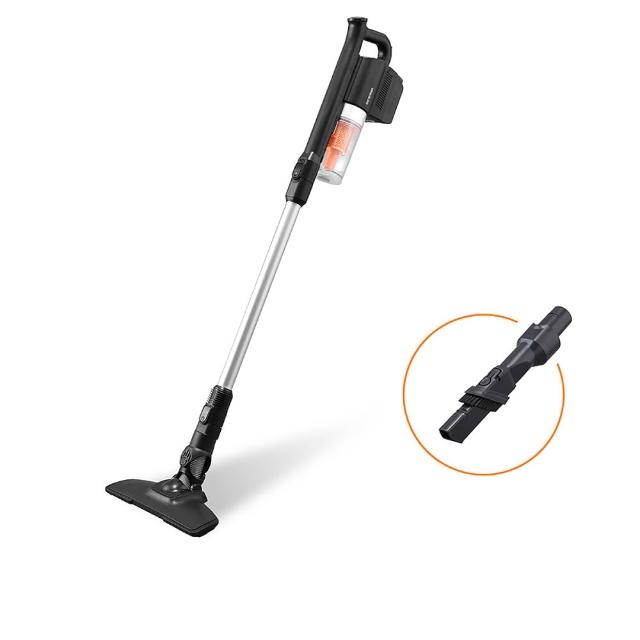  IRIS OHYAMA 愛麗思歐雅瑪日本 SCD-140 無線吸塵器，採用無刷馬達設計，手持/直立兩用，重量僅1.1kg~2kg，輕鬆清潔各種地板如木材、大理石、磁磚、長毛/短毛地毯、強化地板、木地板及深色地板，乾式專用。噪音控制在61-70dB，低音操作不擾人。配備一般濾網，操作簡便。保固期1年，自購買日起算一年，保固書詳見說明書最後一頁，請保留說明書至少一年以保障權益。 