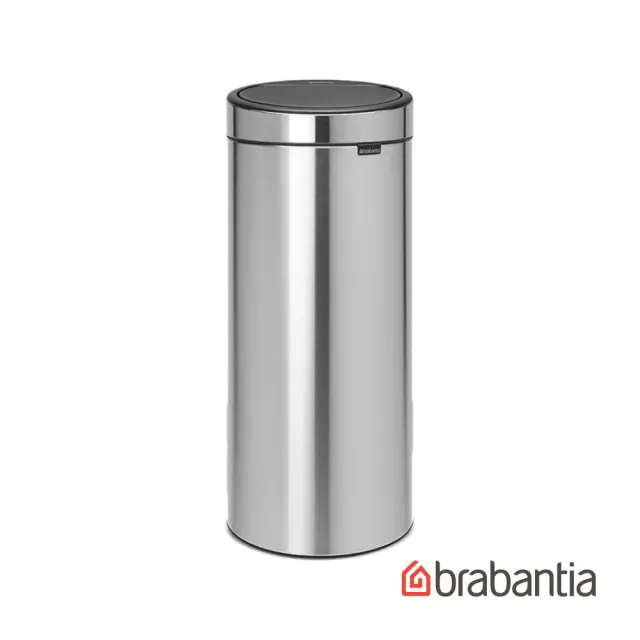 【Brabantia】TOUCH BIN 環保按壓垃圾桶(30L 不鏽鋼)