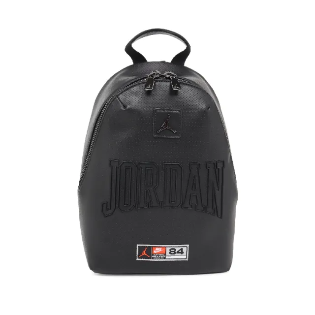 【NIKE 耐吉】後背包 Jordan Monogram Mini 黑 皮革 JD2613006AD-002