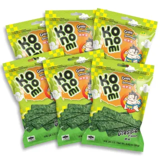 【KoNoMi 相撲手】脆紫菜(原味/辣味) 26g*6包 (量販大包裝)
