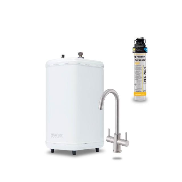 【EVERPURE 愛惠浦】不限品牌舊換新 雙溫櫥下型 H188熱飲機+PURVIVE-4H2生飲淨水器