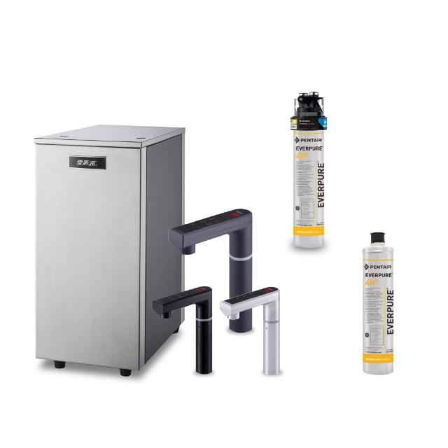 【EVERPURE 愛惠浦】不限品牌舊換新 雙溫櫥下型 HS288T PLUS觸控熱飲機+PURVIVE-4H2生飲淨水器