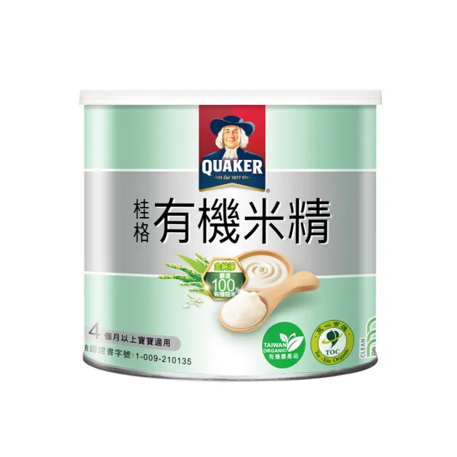 【QUAKER 桂格】有機米精300g/罐