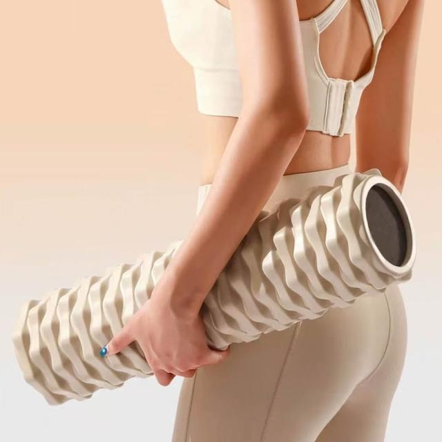 【Michael Fitness 麥克健身】瑜珈柱 按摩滾筒 瑜珈滾筒 瑜珈輪 按摩滾輪 放鬆肌肉 健身 腰背按摩 瑜珈滾輪