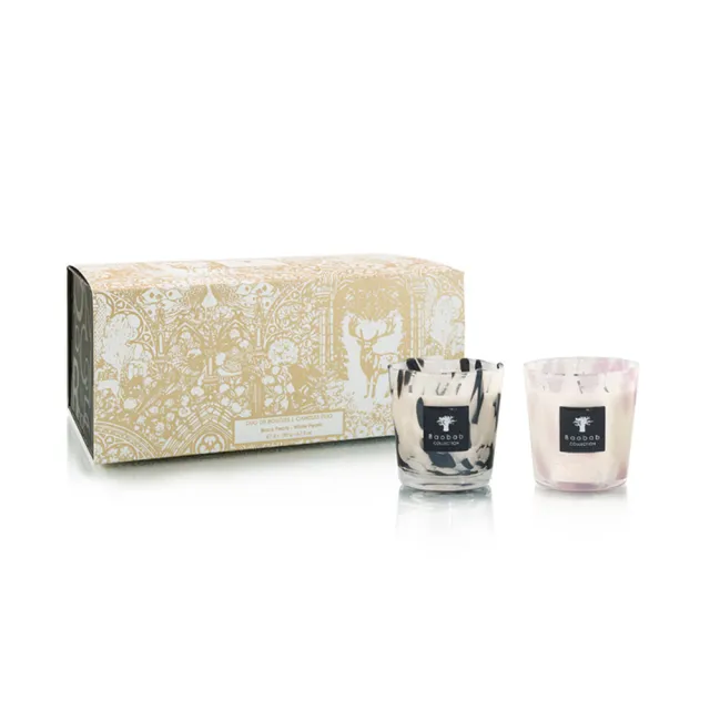 【Baobab Collection】香氛蠟燭 2入禮物組 Les Exclusives 典藏臻選 /Pearls 珍珠 (禮物/送禮)