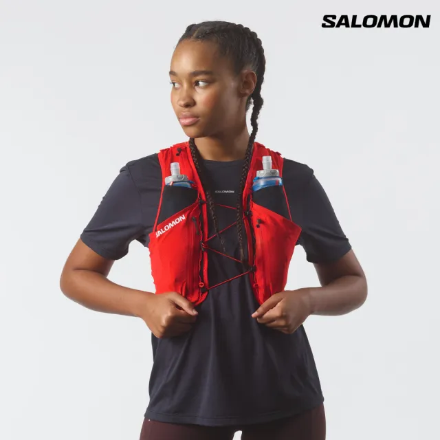 【salomon】SENSE PRO 6 水袋背包組 火焰紅/黑