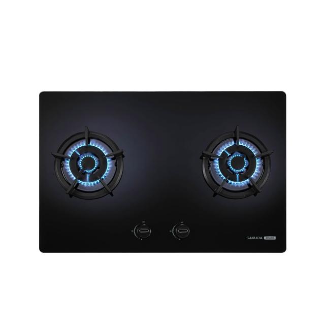 【SAKURA 櫻花】二口大面板易清玻璃檯面爐黑色 G-2623BGB LPG/NG1 含基本安裝