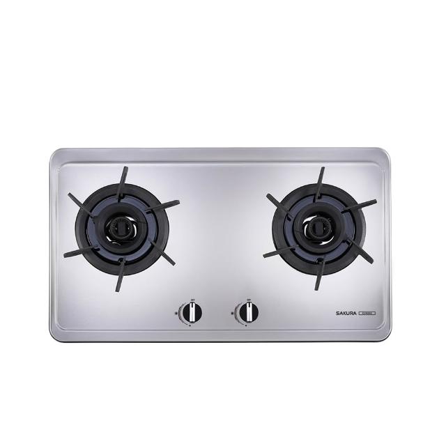 【SAKURA 櫻花】二口雙炫火不鏽鋼面板檯面爐 G-2922S LPG/NG1 含基本安裝