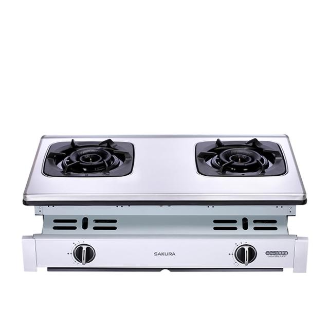 【SAKURA 櫻花】二口雙炫火不鏽鋼面板嵌入爐 G-6900S LPG/NG1 含基本安裝